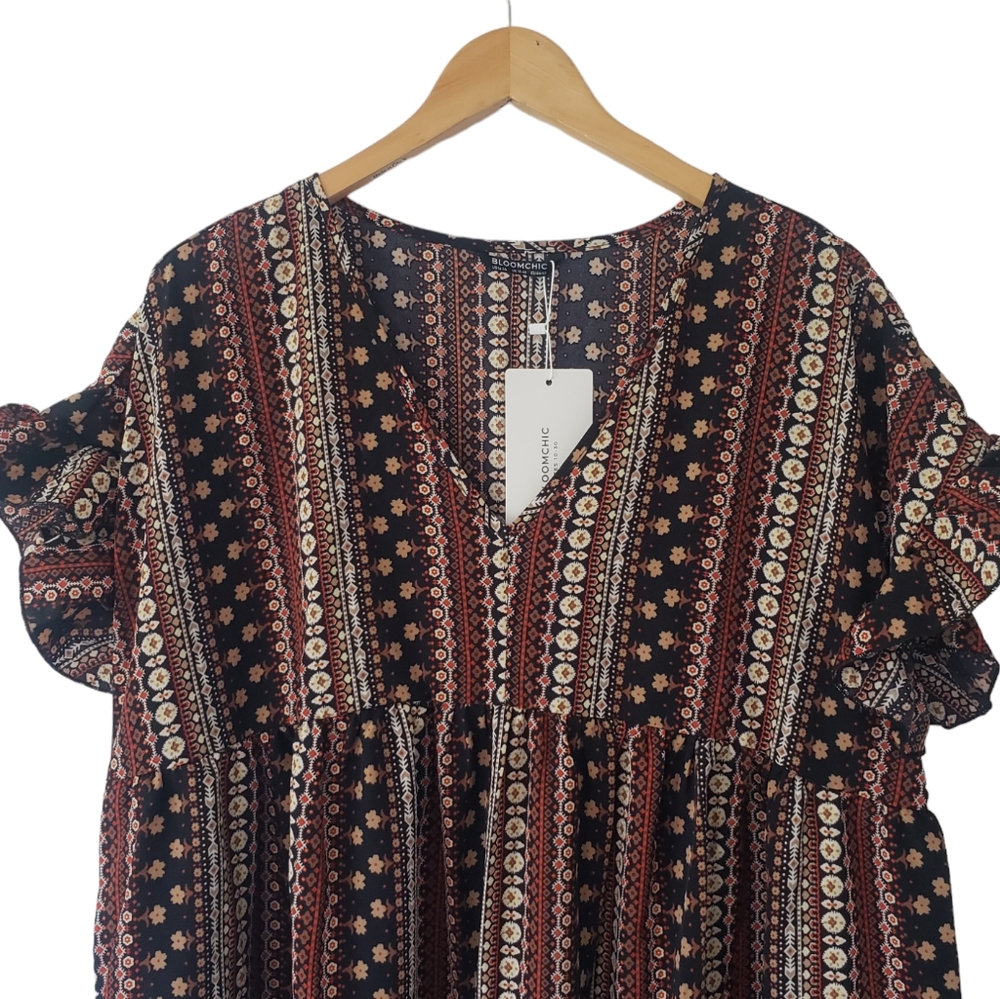 Bloomchic Dress. Size 14-16. Boho. Bohemian. Hippie. - Picture 3 of 5